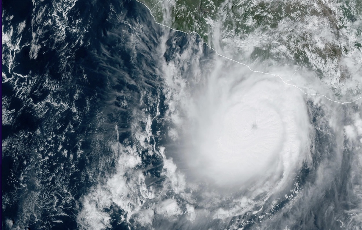 Bão Otis trong mùa bão năm 2023. Ảnh: NOAA