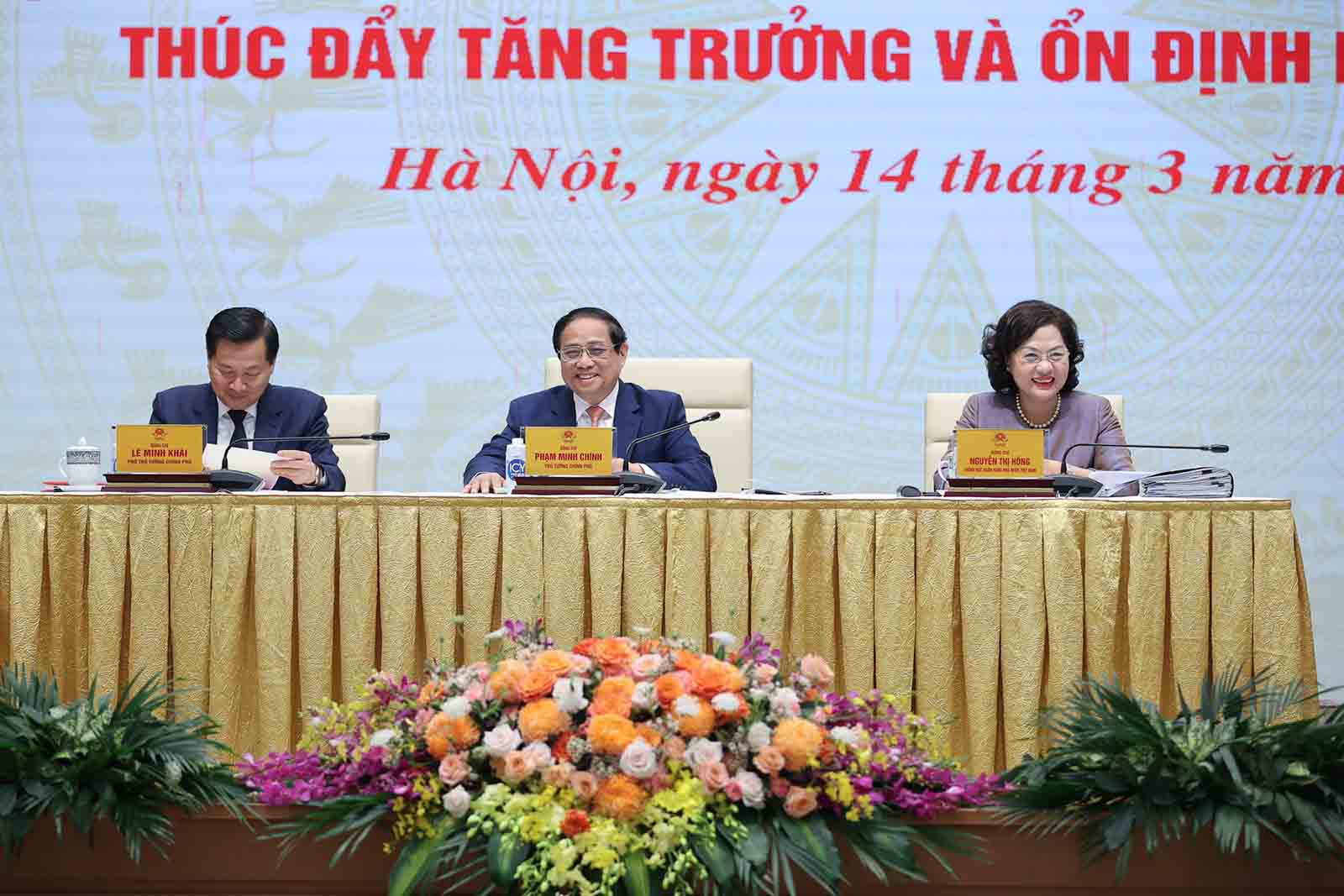 Thủ tướng Chính phủ Phạm Minh Chính chủ trì hội nghị. Ảnh: Nhật Bắc