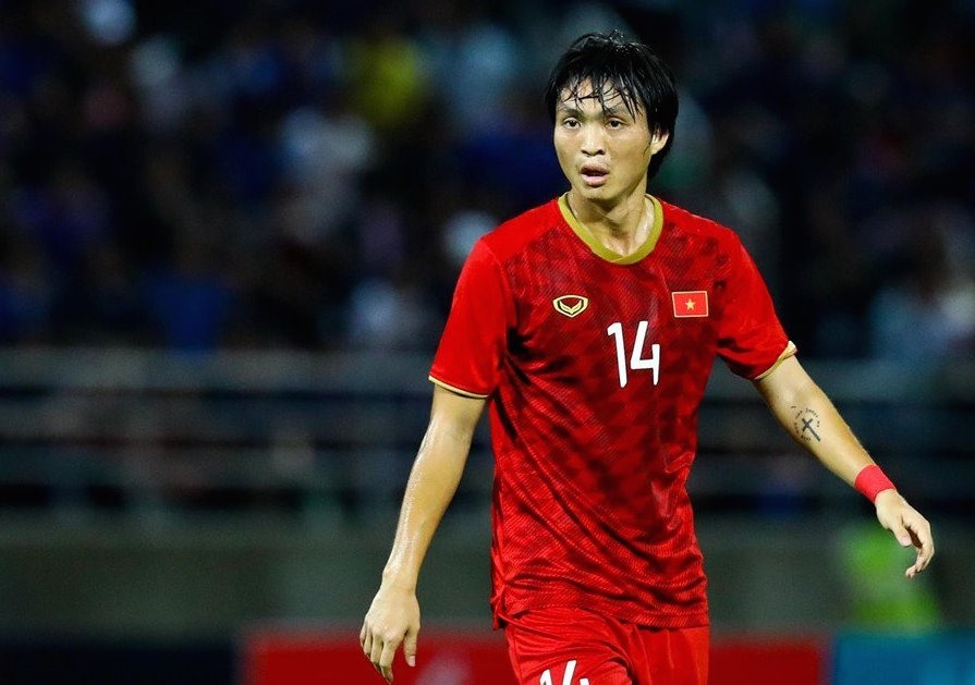 Tiền vệ Tuấn Anh vắng mặt ở đội tuyển Việt Nam trong hai trận đấu gặp Indonesia. Ảnh: Minh Cường