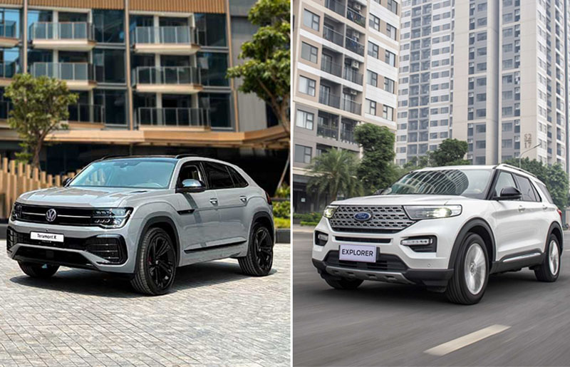 Volkswagen Teramont X hay Ford Explorer đều được đánh giá cao trong phân khúc giá 2 tỉ đồng. Ảnh: Volkswagen/Lâm Anh