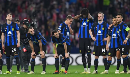 Inter Milan dừng bước ở Champions League sớm hơn dự kiến. Ảnh: The Athletic