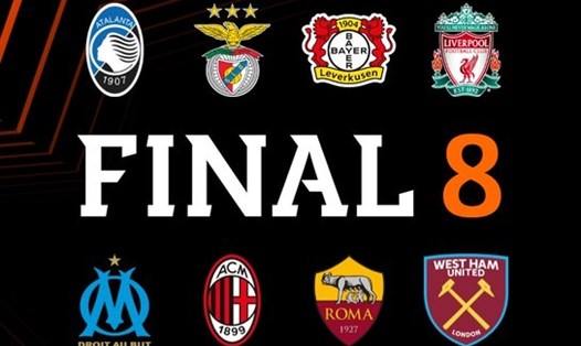 8 câu lạc bộ giành vé vào tứ kết UEFA Europa League 2023-2024. Ảnh: UEFA