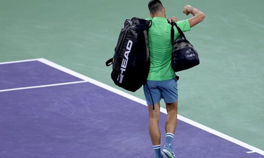 Novak Djokovic đang được đồn đoán là sẽ không tham dự giải Miami Open. Ảnh: BNP Paribas Open