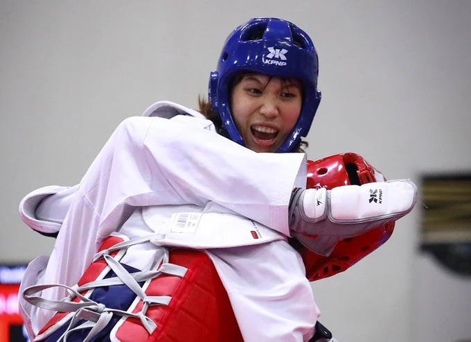 Trương Thị Kim Tuyền là niềm hy vọng của Taekwondo Việt Nam. Ảnh: Hoài Việt 