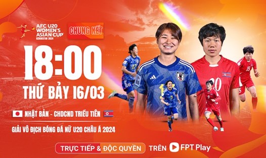 Trận chung kết U20 nữ Châu Á 2024 diễn ra ngày 16.3. Ảnh: FPT Play 
