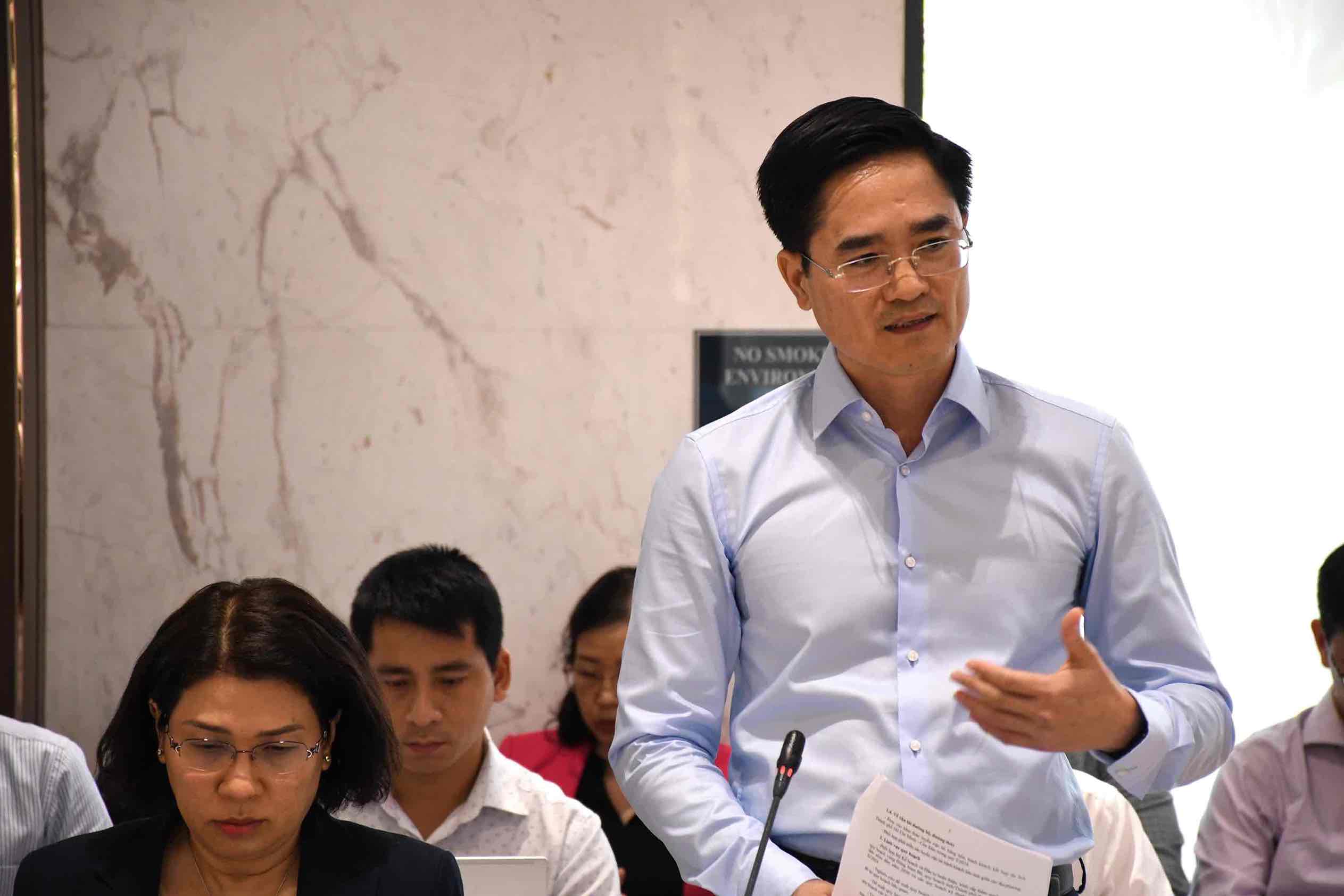 Ông Trần Quang Lâm – Giám đốc Sở Giao thông vận tải TPHCM phát biểu tại hội nghị. Ảnh: Hà Anh Chiến