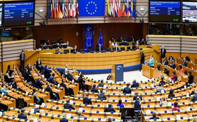 Một phiên họp của Nghị viện châu Âu ở Brussels, Bỉ. Ảnh: Xinhua