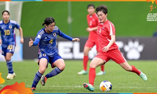 U20 nữ Nhật Bản gặp lại U20 nữ Triều Tiên ở chung kết giải bóng đá nữ U20 châu Á. Ảnh: AFC Asian Cup