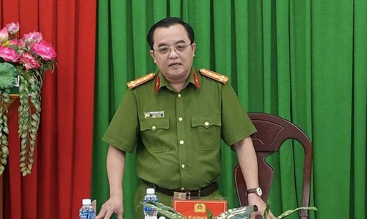 Đại tá Huỳnh Ngọc Liêm được bổ nhiệm làm Thủ trưởng Cơ quan CSĐT Công an Bình Thuận. Ảnh: CAT Bình Thuận