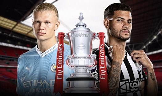 Man City đấu Newcastle tại tứ kết FA Cup 2023-2024. Ảnh: Sky Sports