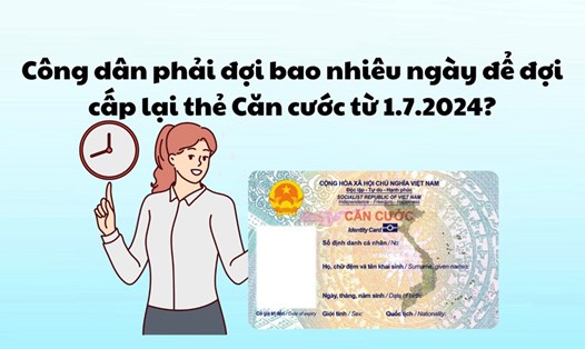 Công dân phải đợi bao nhiêu ngày để đợi cấp lại thẻ Căn cước từ 1.7.2024?