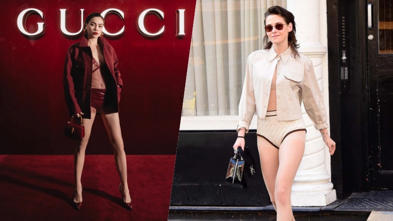 Hồ Ngọc Hà lăng xê mốt "không quần" giống siêu sao quốc tế. Ảnh: Chụp màn hình, Daily Mail.