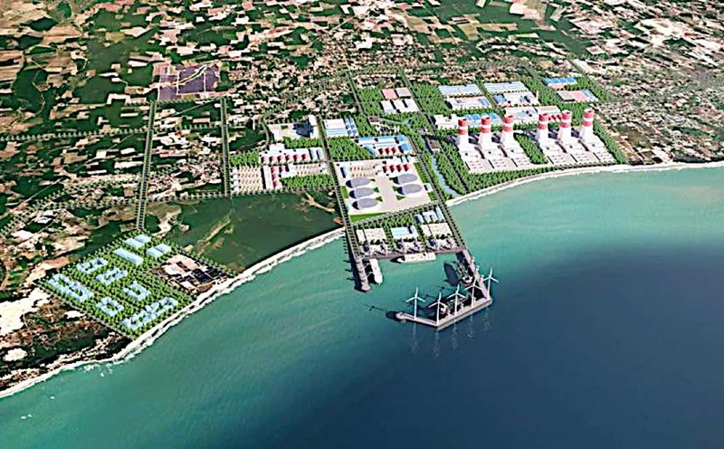 Phối cảnh KCN Sơn Mỹ 1 hình thành trong tương lai gần. Ảnh: UBND Bình Thuận