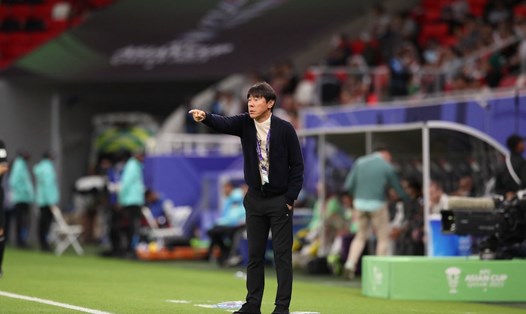Huấn luyện viên Shin Tae-yong bị chỉ trích trước trận gặp Việt Nam. Ảnh: PSSI