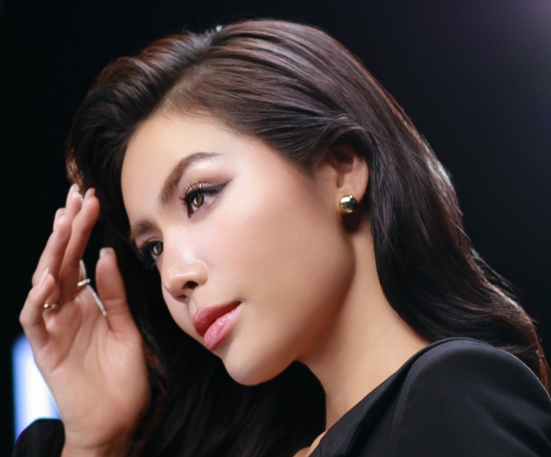 Minh Tú tại sự kiện thương hiệu mà cô làm đại sứ. Ảnh: Windy 