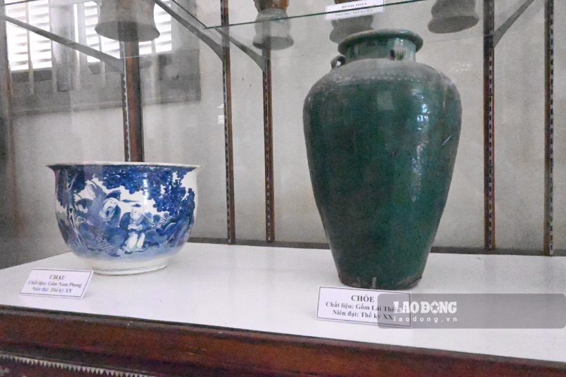 Tại Bảo tàng tỉnh Tiền Giang, hiện nay đang trưng bày những đồ vật gốm Lái Thiều.