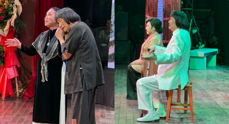 Liveshow "Khôi nguyên Vọng cổ" của NSND Minh Vương.  Ảnh: DiPy.