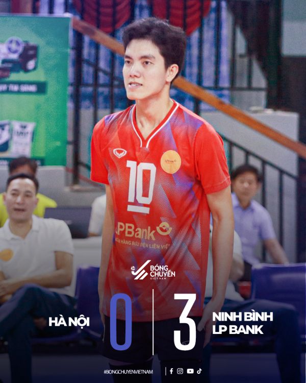 LPBank Ninh Bình thắng 3-0 trước Hà Nội. Ảnh: Bóng chuyền Việt Nam