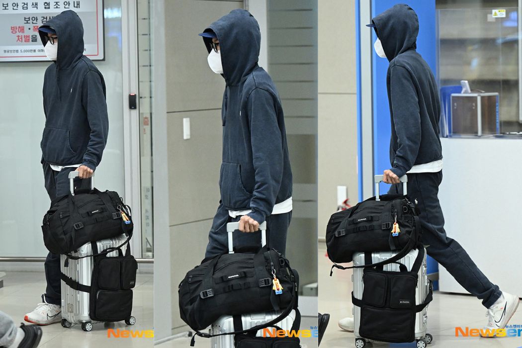 Jun Yeol một mình trở về Hàn Quốc vào chiều 17.3. Ảnh: Naver