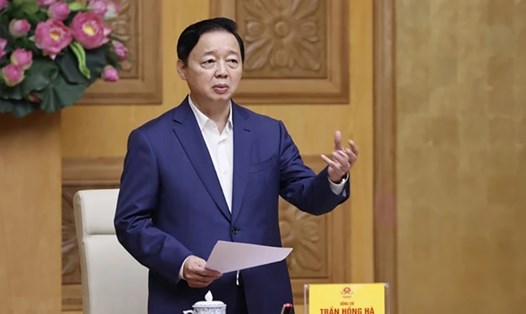 Phó Thủ tướng Chính phủ Trần Hồng Hà phát biểu chỉ đạo. Ảnh: Văn Điệp