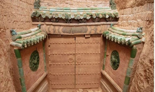 Lăng mộ Hoàng tử Jin Duan ở Sơn Tây, Trung Quốc. Ảnh chụp màn hình China News