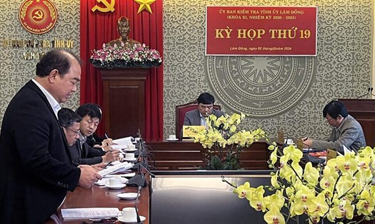 Tại Kỳ họp thứ 19, Ủy ban Kiểm tra Tỉnh ủy Lâm Đồng đã thi hành kỷ luật ông Dương Đức Đại. Ảnh: Ngọc Xin