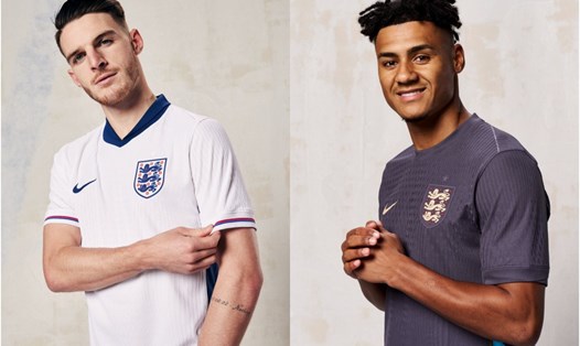Trang phục đội tuyển Anh sẽ dùng tại EURO 2024. Ảnh: LĐBĐ Anh