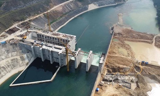 Dự án Nhà máy Thủy điện Yên Sơn (Tuyên Quang) được triển khai lại sau hơn 10 năm dang dở. Ảnh: Nguyễn Tùng