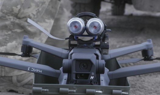 Máy bay không người lái chở lựu đạn được quân đội Ukraina sử dụng nhiều trong cuộc xung đột với Nga. Ảnh: AFP