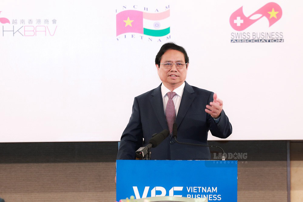 Thủ tướng Chính phủ Phạm Minh Chính phát biểu tại sự kiện. Ảnh: Hải Nguyễn