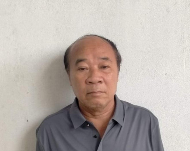 Đối tượng Lê Văn Hồng bị Cơ quan Công an Ninh Bình khởi tố, bắt giam vào tháng 6.2023. Ảnh: Công an Ninh Bình