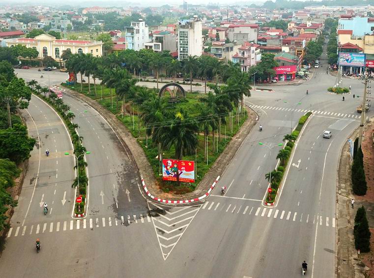 Một góc của thị xã Sơn Tây (Hà Nội). Ảnh: VGP
