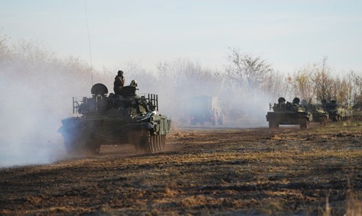 Các lực lượng Nga giành nhiều lợi thế trên toàn bộ chiến tuyến với Ukraina. Ảnh: Bộ Quốc phòng Nga