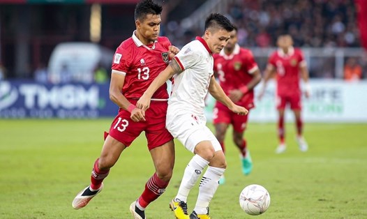 Quang Hải từng góp mặt trong trận bán kết lượt đi AFF Cup 2022. Ảnh: Minh Dân 