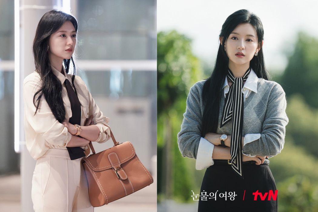 Phong cách của Kim Ji Won trong “Nữ hoàng nước mắt” gây sốt. Ảnh: Nhà sản xuất