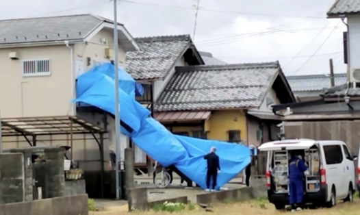 Hiện trường công dân Việt Nam bị sát hại tại Higashiomo, Shiga, Nhật Bản. Ảnh chụp màn hình