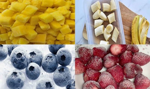 Một số loại trái cây để đông lạnh có thể giúp chúng ta giảm cân. Đồ hoạ: Hạ Mây