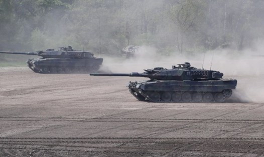 Xe tăng Đức Leopard 2. Ảnh: Xinhua
