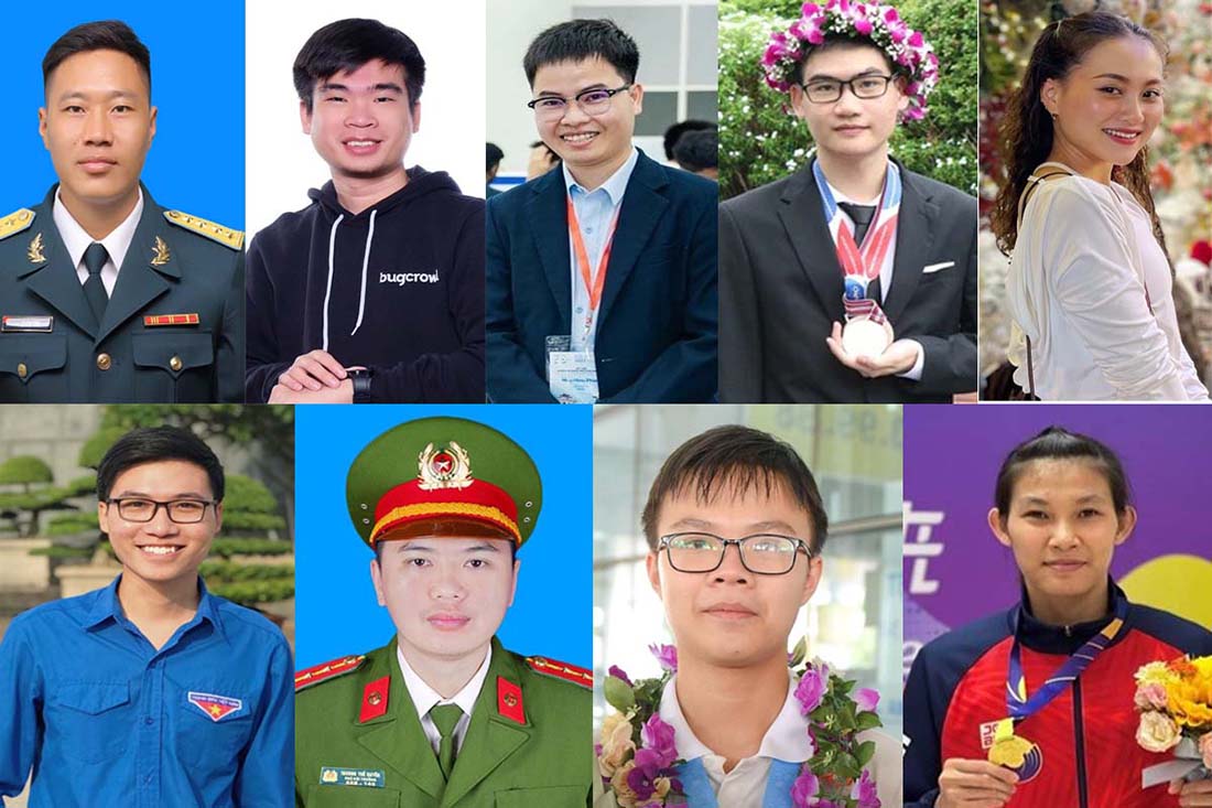 9 gương mặt trẻ Việt Nam triển vọng năm 2023. Ảnh: BTC