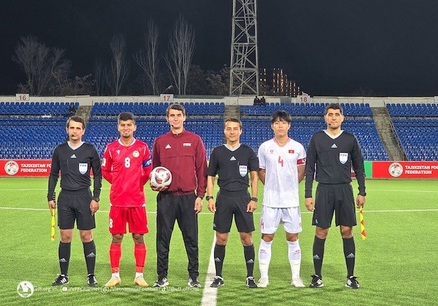 Tuyển U23 Việt Nam thắng trận giao hữu đầu tiên trước U23 Tajikistan