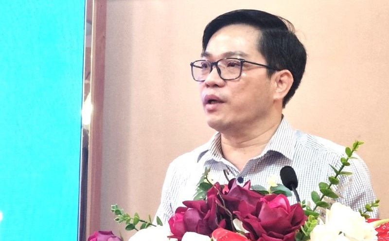 Ông Vũ Minh Tiến - Trưởng Ban Chính sách - Pháp luật Tổng LĐLĐ Việt Nam - phát biểu khai mạc hội thảo. Ảnh: Nam Dương