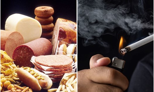  Thói quen ăn uống, hút thuốc ảnh hưởng đến mức cholesterol. Đồ họa: Thanh Thanh 