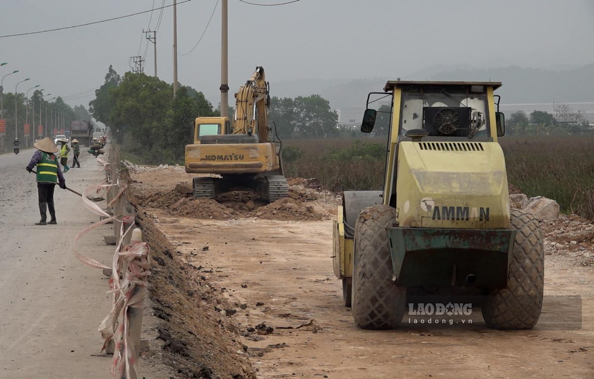 Dự án ngã 3 đường dẫn cầu bến rừng, TX Quảng Yên, tỉnh Quảng Ninh. Ảnh: Đoàn Hưng