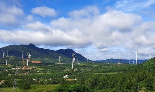 Các dự án điện gió ở huyện Hướng Hóa (tỉnh Quảng Trị) đã vận hành, phát điện. Ảnh: Hàn Nguyên.