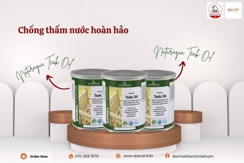 Đại Cát phân phối sơn Teak Oil tại các tỉnh thành Việt Nam. Ảnh: Đại Cát