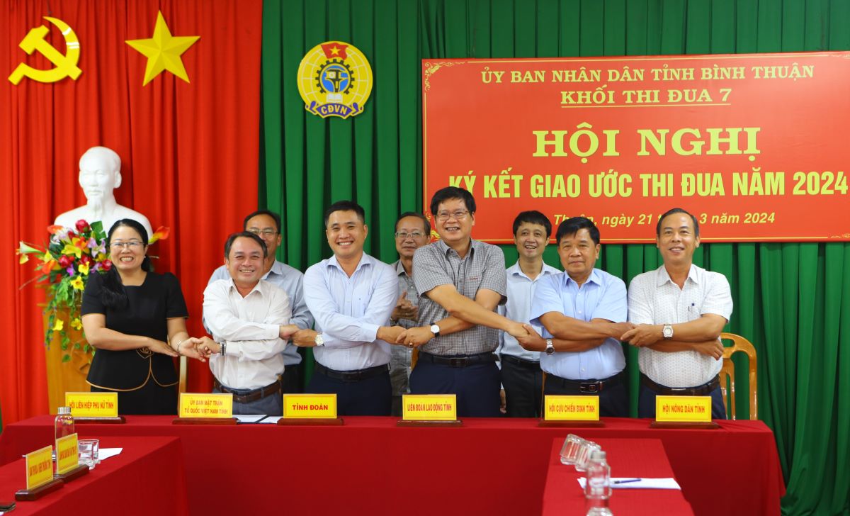 Khối thi đua 7 thuộc tổ chức chính trị - xã hội trong tỉnh Bình Thuận. Ảnh: Duy Tuấn