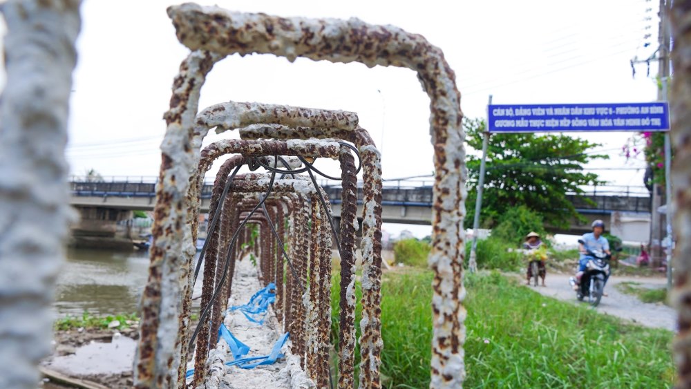 Dự án kè rạch Cái Sơn có tổng chiều dài trên 2,8km, từ cầu Cái Sơn 1 (đường tỉnh 923, phường An Bình) đến cầu Sáu Bé (phường Long Tuyền, quận Bình Thủy).