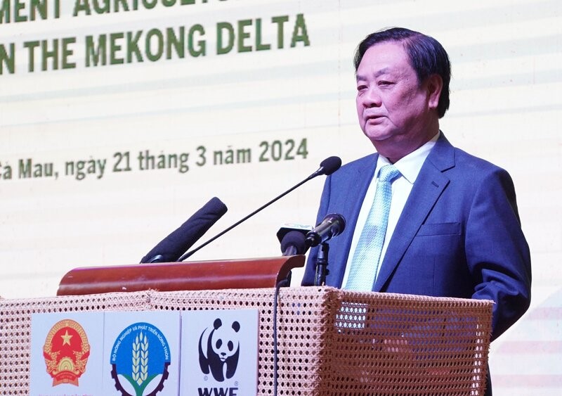 Bộ trưởng Bộ NNPTNT Lê Minh Hoan cho rằng, sản xuất nông nghiệp thuận thiên là xu hướng tất yếu. Ảnh: Nhật Hồ