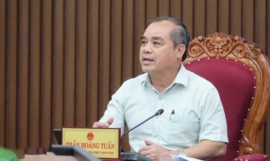 Ông Trần Hoàng Tuấn được giao điều hành UBND tỉnh Quảng Ngãi cho đến khi kiện toàn được chức danh Chủ tịch UBND tỉnh Quảng Ngãi. Ảnh: Ngọc Viên