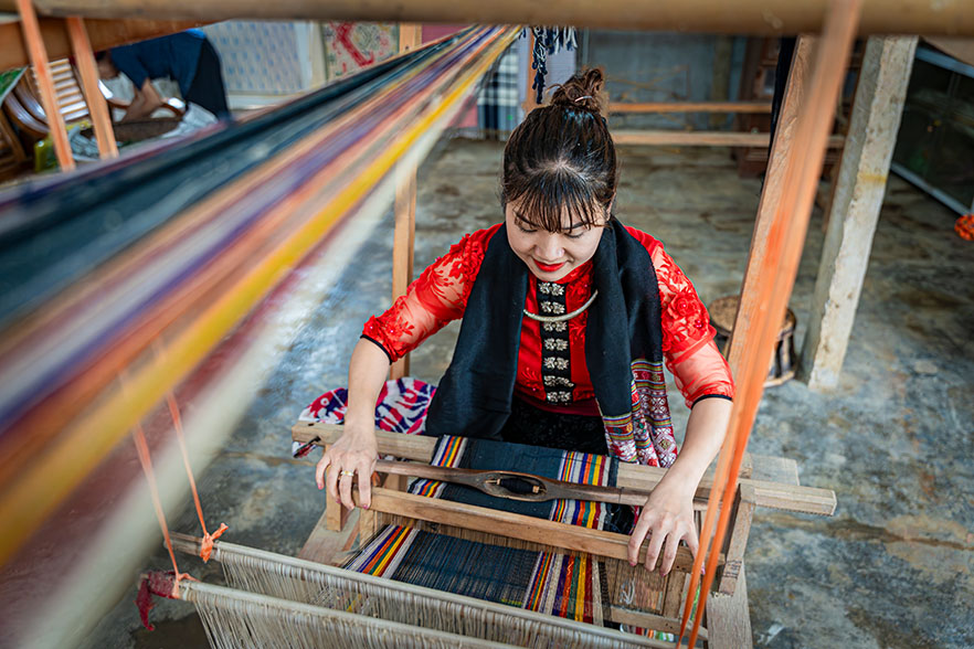 Tinh hoa của nghề dệt thổ cẩm truyền thống ở Mai Châu